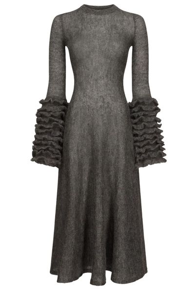 Alaïa Frills Knitted Dress