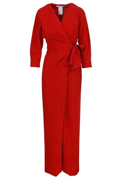 Max Mara Deep V-Neck Jumpsuit