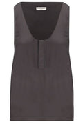 Saint Laurent Henley U-Neck Top