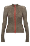 Diesel M Sarma Zip-Up Ribbed Cardigan