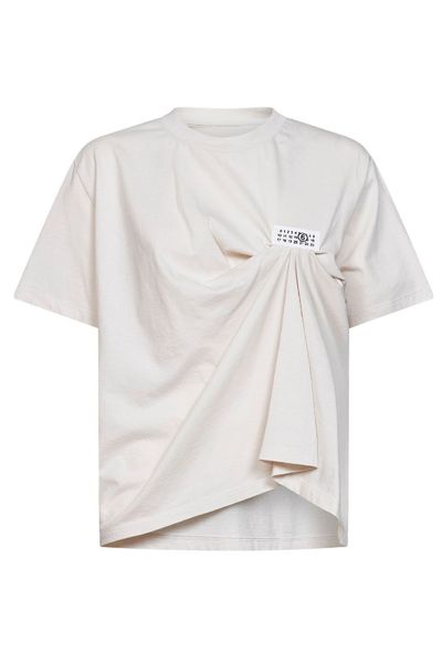 MM6 Maison Margiela Draped Logo T-Shirt