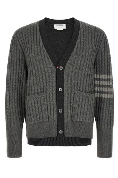 Thom Browne Baby Cable Stitch 4-Bar Cardigan