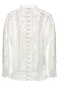 Zimmermann Aster Embroidered Laced Top