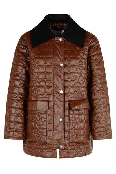 Ganni Buttoned Padded Jacket