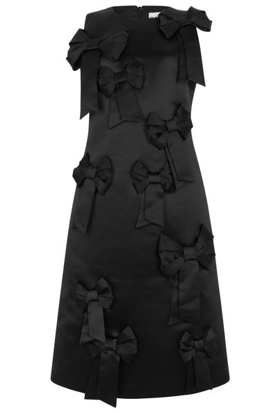 Ganni Satin Bow Dress