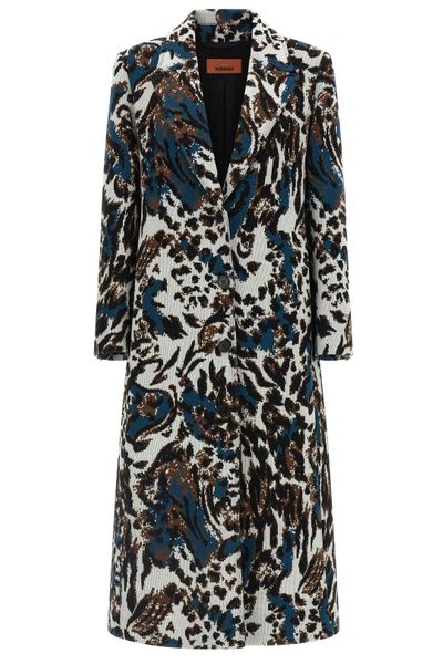 Missoni Animalier Jacquard Mid-Length Coat