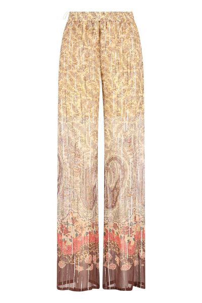 Valentino Paisley Printed Wide Leg Pants