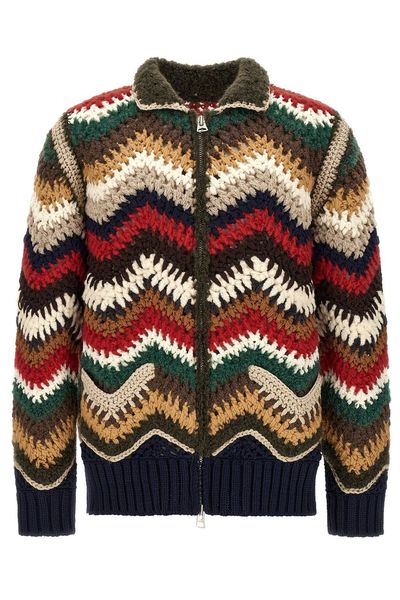 Sacai Mix Crochet Knit Blouson