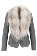 Elisabetta Franchi Fur-Effect Collar Jacket