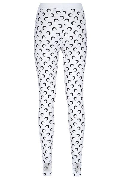 Marine Serre Moon Printed Skinny-Cut Leggings