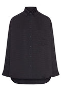 Balenciaga Monogrammed Long-Sleeve Shirt