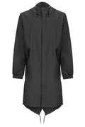 Rains Fishtail Drawstring Hooded Coat