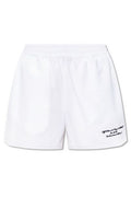 Off-White Logo Embroidered Poplin Shorts