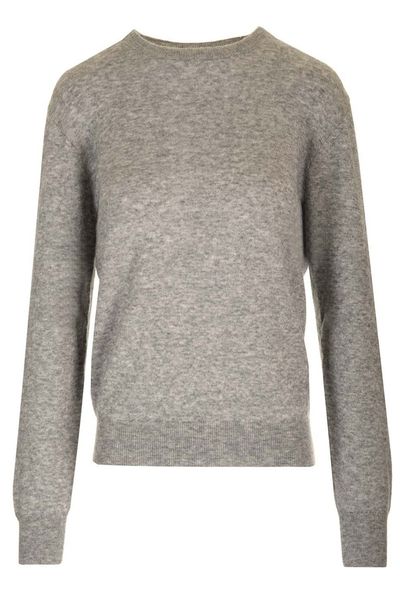 Saint Laurent Ribbed Crew Neck Sweater