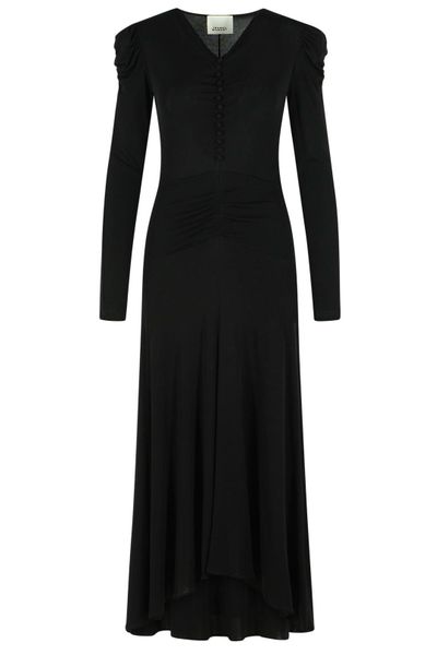 Isabel Marant Long Sleeve V-Neck Dress