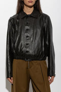 Lemaire Buttoned Leather Jacket