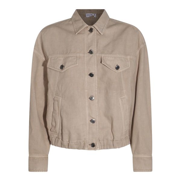 Brunello Cucinelli Monili Embellished Elastic Waistband Jacket