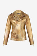 Roberto Cavalli Laminated Biker Jacket