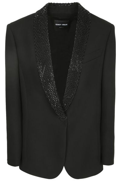 Giorgio Armani Embellished Lapel Blazer