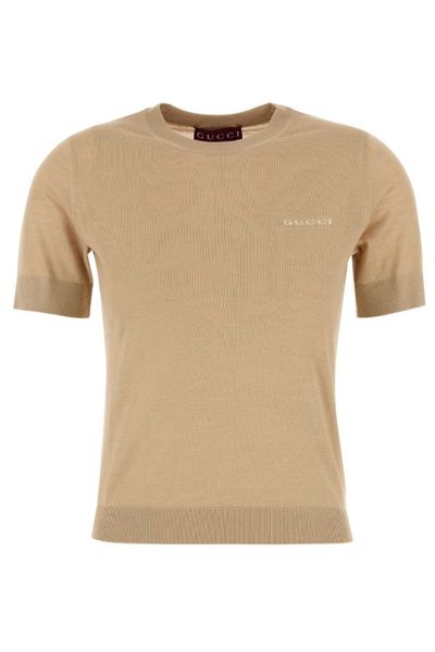 Gucci Logo Intarsia Knit Top