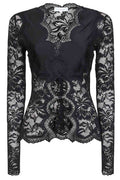 Rabanne Long Sleeved Lace Top