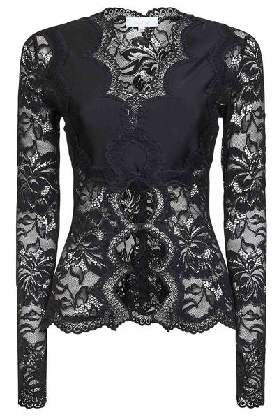 Rabanne Long Sleeved Lace Top
