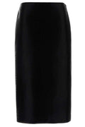 Gucci Printed Leather Midi Skirt