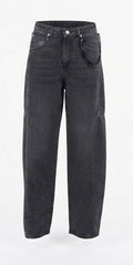 Ermanno Firenze Wide-Leg Chain Detail Jeans