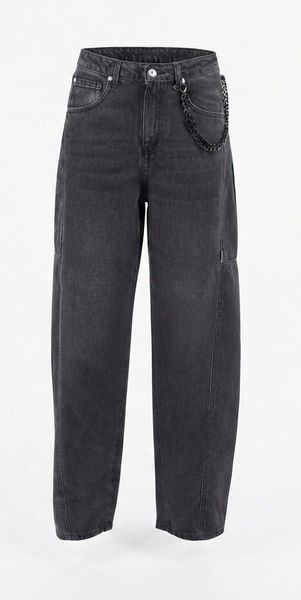 Ermanno Firenze Wide-Leg Chain Detail Jeans