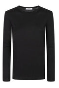 Max Mara Mxmvicini Long-Sleeved Crewneck Ribbed Top