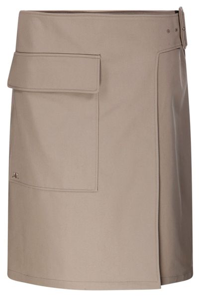 Courrèges Logo Detailed Buckled Utility Skirt