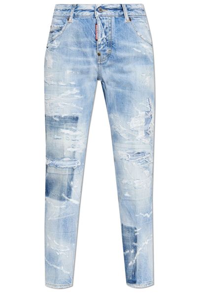 Dsquared2 Light Super Ripped Wash Cool Girl Jeans