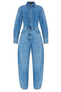 Givenchy Long-Sleeved Denim Jumpsuit