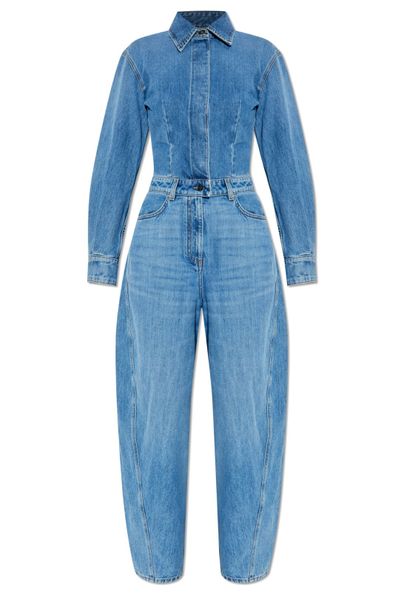 Givenchy Long-Sleeved Denim Jumpsuit