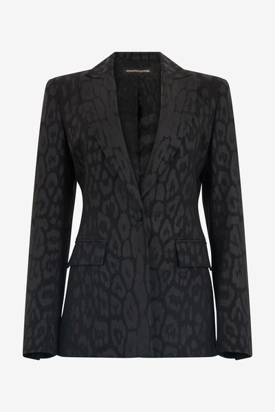 Roberto Cavalli Jacquard Pattern Blazer
