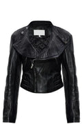 Maison Margiela Folded Collar Leather Jacket
