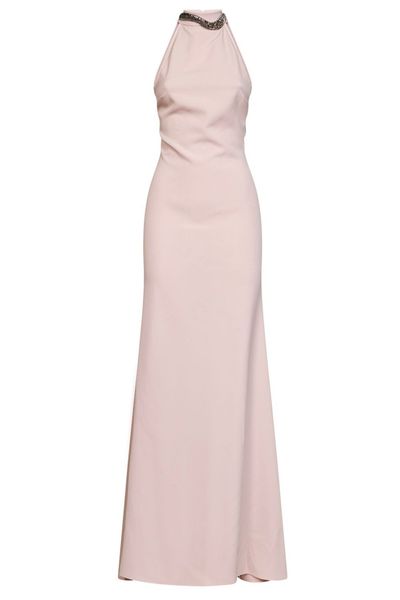 Alina Embellished Open-Back Dress
