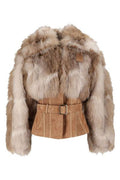 Elisabetta Franchi Fur-Effect Bustier Jacket