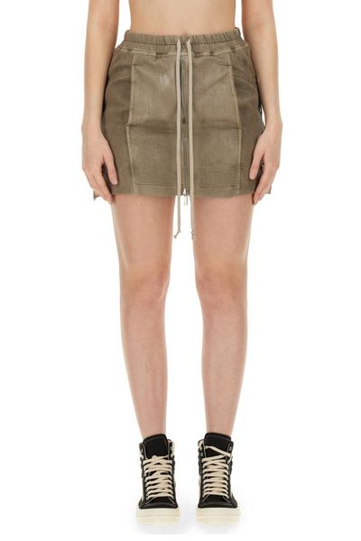 Rick Owens DRKSHDW Lido Drawstring Mini Skirt