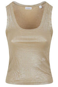 Burberry Metallic Ribbed Tank Top
