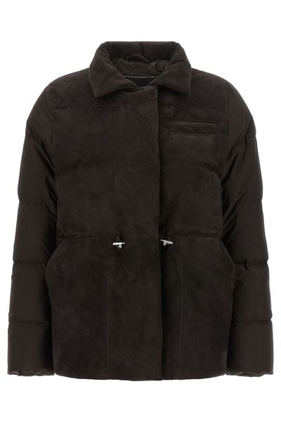 Kiton Brushed Panel Drawstring Down Jacket