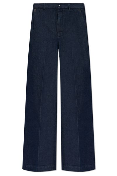 Moncler High-Waisted Wide-Leg Jeans