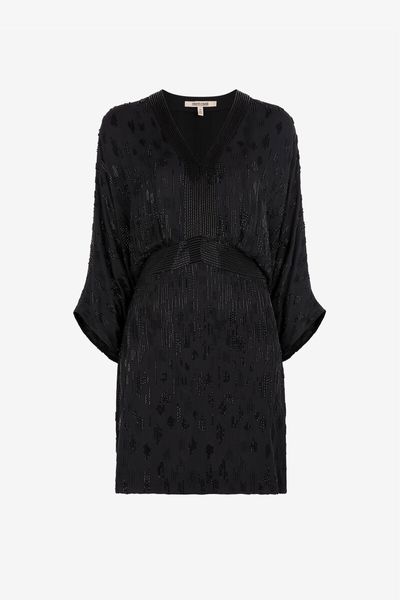 Roberto Cavalli Bead-Embellished Short Dress