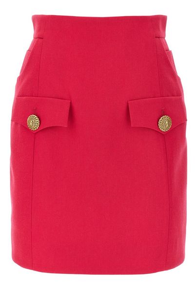 Balmain Zip-Up Mini Skirt