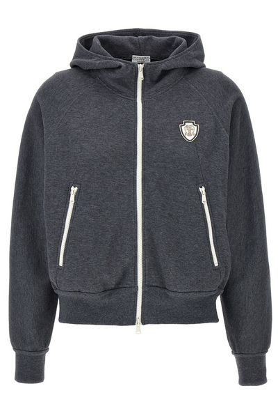 Brunello Cucinelli Logo Patch Hoodie