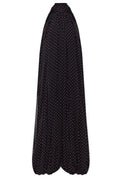 ROTATE Tie-Neck Polka Dot Printed Jumpsuits