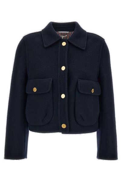 Thom Browne Bell Sleeved Cropped Jacket