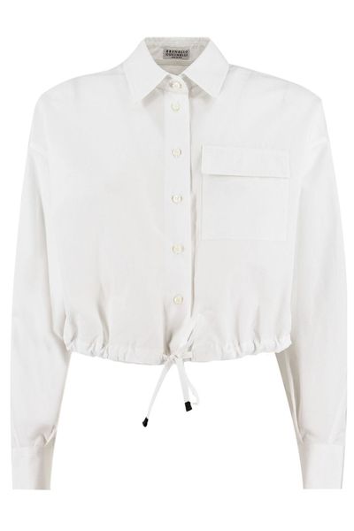Brunello Cucinelli Drawstring Hem Top