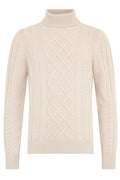 Moorer Cable-Knit Turtleneck Knitted Sweater