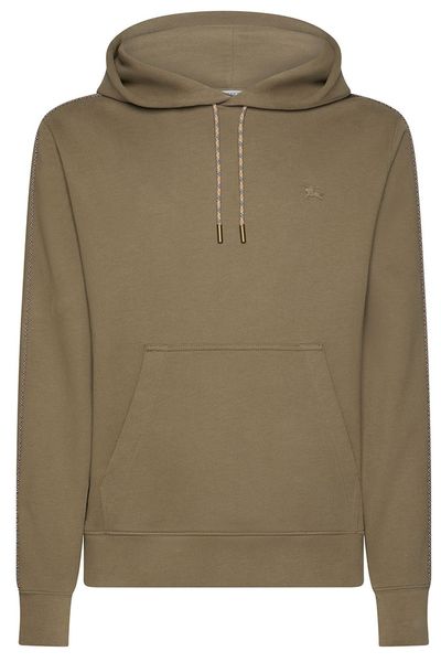 Burberry Logo Trim Hoodie